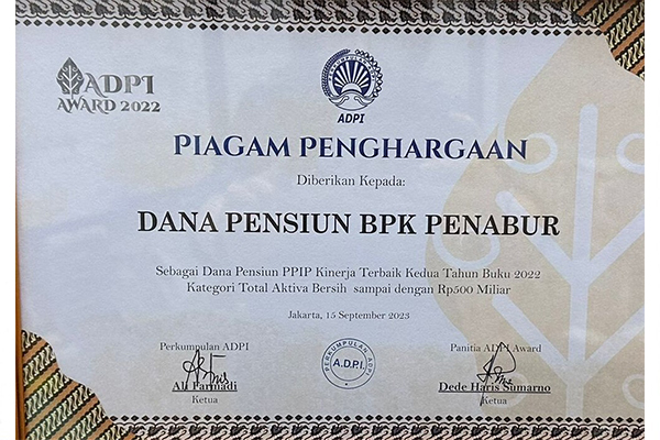Piagam Penghargaan Kinerja Terbaik 2022